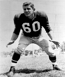 Undated AP file photo of Chuck Bednarik