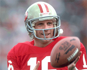 The charismatic smile of Joe Montana