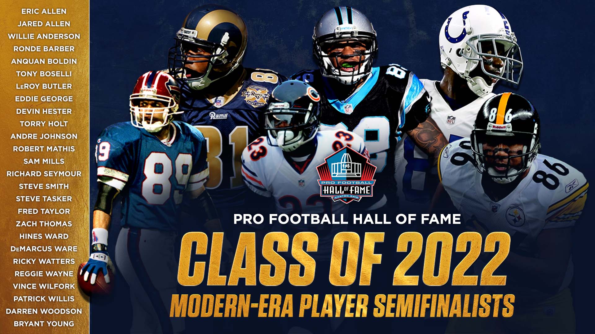 2022 Nfl Hall Of Fame Class Finalists