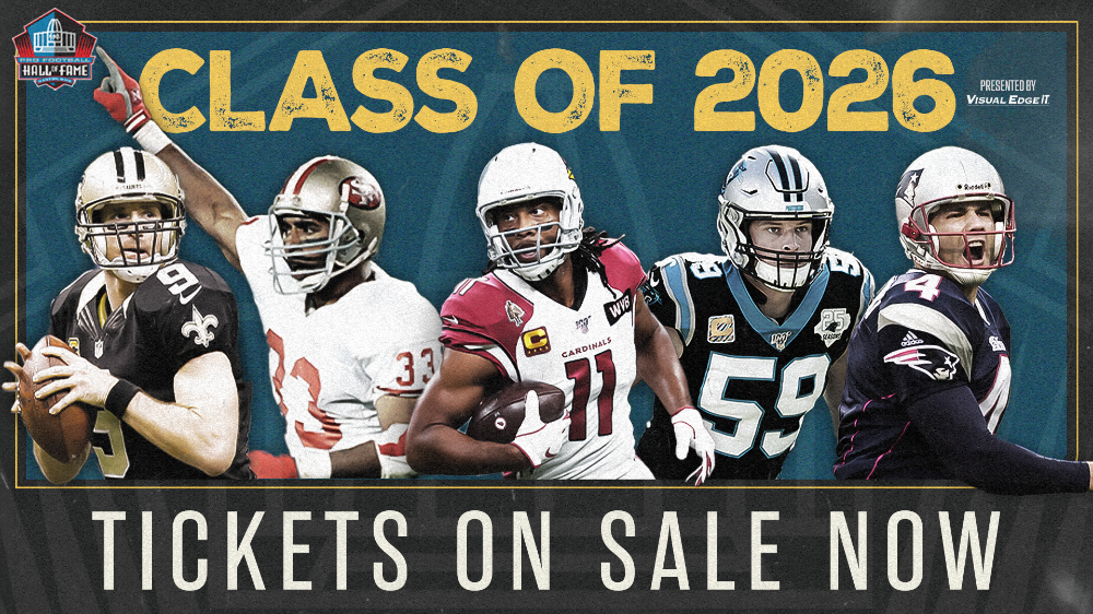 Get your tickets to the Hall of Fame Class of 2026 Enshrinement by clicking here.