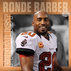 Pro Football Hall of Fame Class of 2023 Finalist Ronde Barber.
