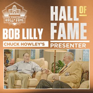 Scott Howley, the son of Chuck Howley, said that Pro Football Hall of Famer Bob Lilly will present Chuck (shown here) during the Class of 2023’s Enshrinement.
