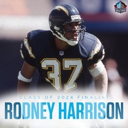 Rodney Harrison is a Finalist in the Modern-Era Player category for the Pro Football Hall of Fame’s Class of 2024.