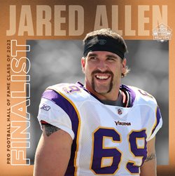 Pro Football Hall of Fame Class of 2023 Finalist Jared Allen.