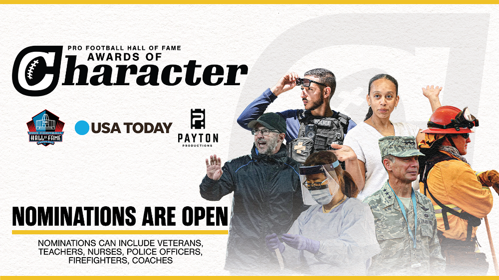 Nominate someone for the Pro Football Hall of Fame Awards of Character