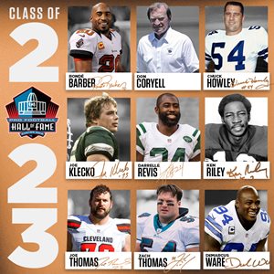 Pro Football Hall of Fame Class of 2023.