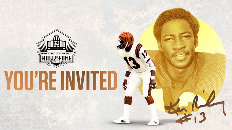 You're invited to Ken Riley's Pro Football Hall of Fame Enshrinement.
