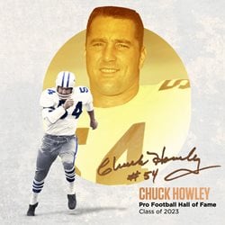 Chuck Howley is a member of the Pro Football Hall of Fame Class of 2023.