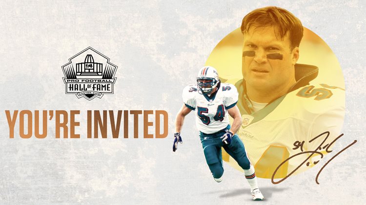 You're invited to Zach Thomas' Pro Football Hall of Fame Enshrinement.