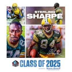 Congratulations to Sterling Sharpe on his election to the Pro Football Hall of Fame Class of 2025, presented by Visual Edge IT.(Opens in a new window)