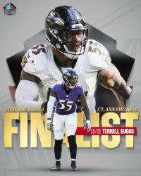 Terrell Suggs is a Finalist in the Modern-Era Player category for the Pro Football Hall of Fame’s Class of 2026.