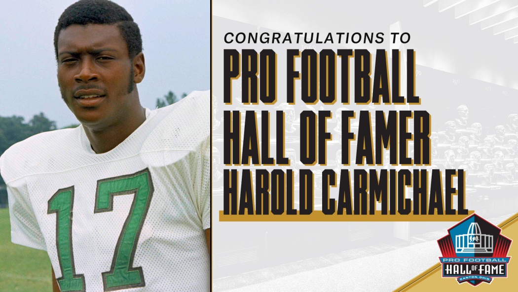 Harold Carmichael Artifacts to the Hall Pro Football Hall of Fame