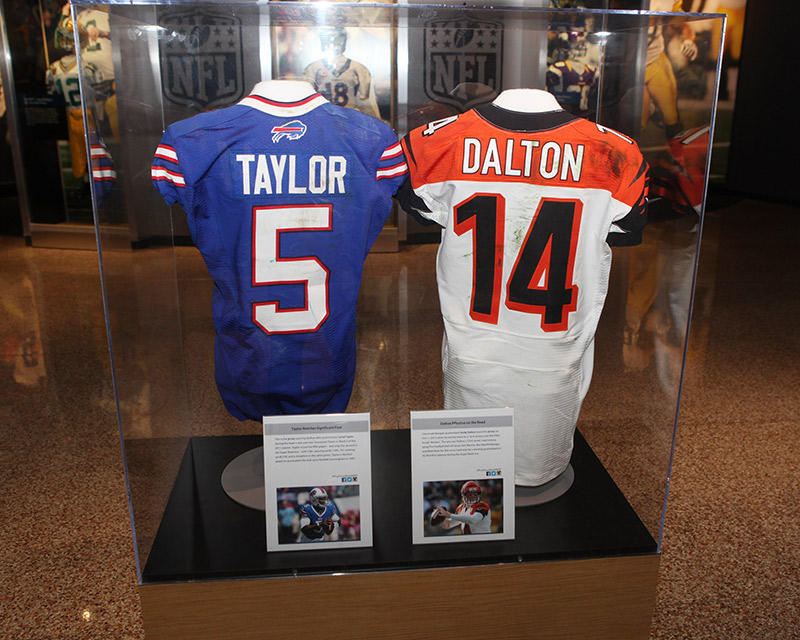 Hall of Fame Receives Jersey from Bengals Quarterback Andy Dalton