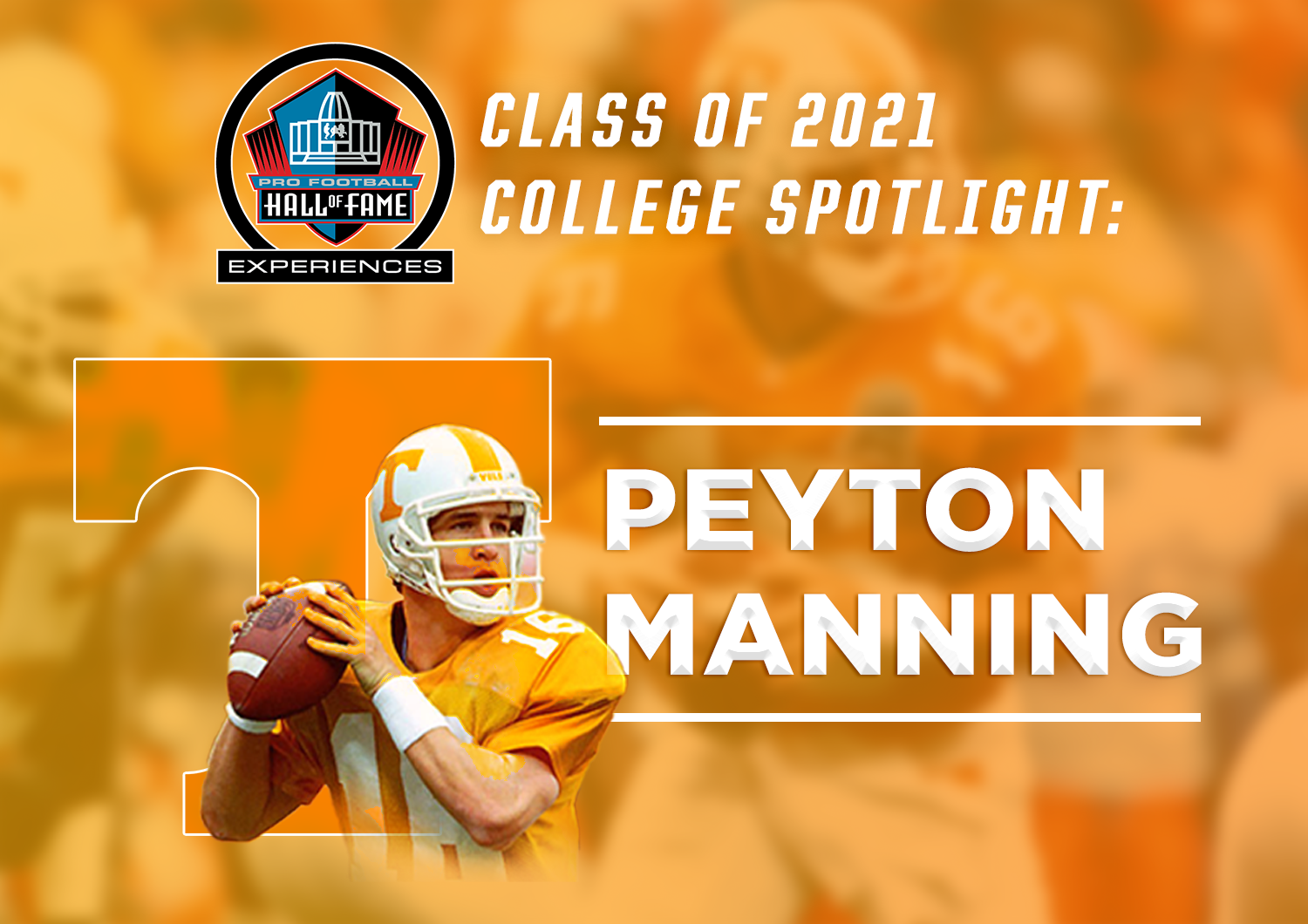 Peyton Manning during his college days