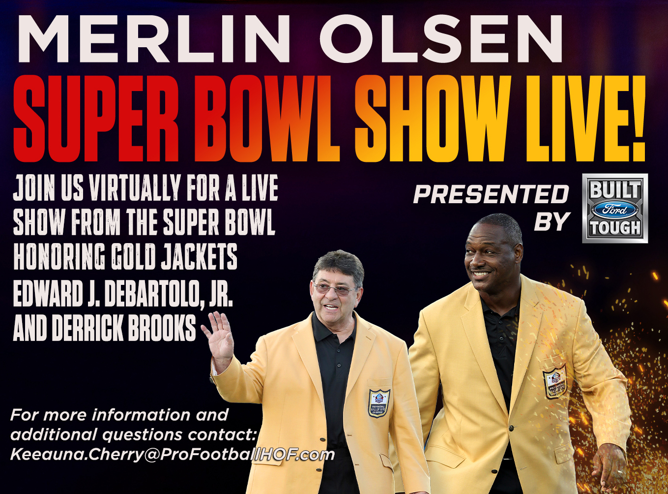 Merlin Olsen Super Bowl Show Live
