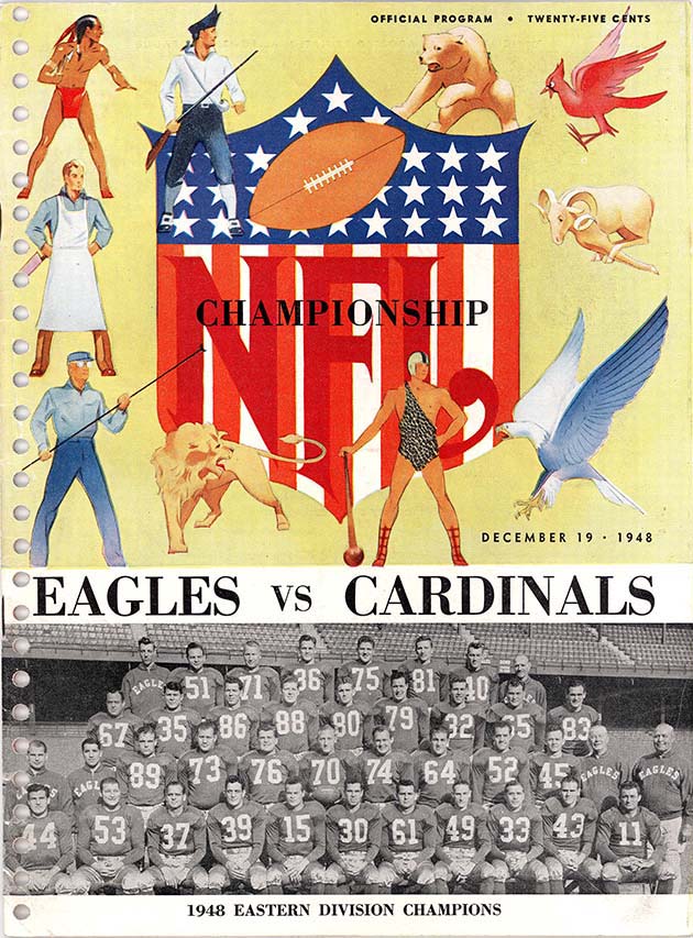 Program Cover from 1948 NFL Championship