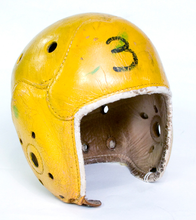green bay packers leather helmet