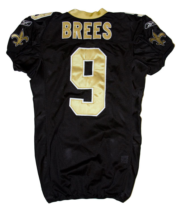 Gold drew online brees jersey