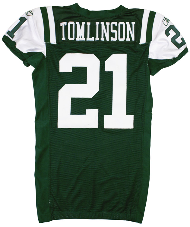 New York Jets LaDainian Tomlinson milestone jersey