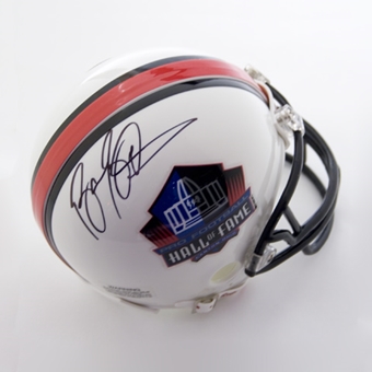 Barry Sanders Autographed Hall Of Fame Mini Helmet Pro Football