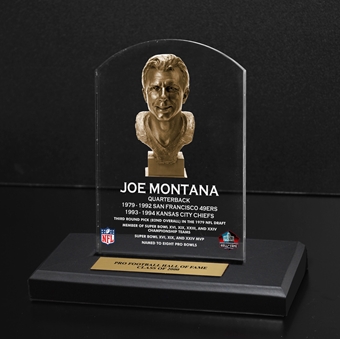 Joe Montana Bust Plaque  Pro Football Hall of Fame