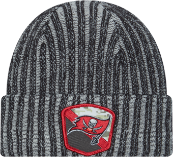 Buccaneers New Era 2023 Salute to Service Knit Hat Pro Football