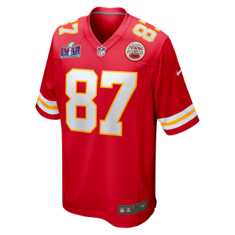 Chiefs Travis Kelce Super Bowl LVIII (58) Red Game Jersey Pro