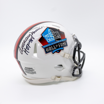 Anthony Muñoz Autographed Hall of Fame Speed Mini Helmet With