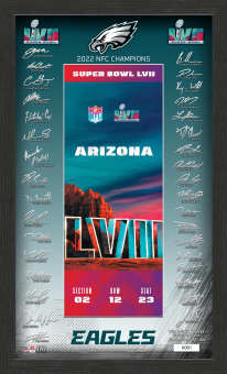 Eagles 2023 NFC Champs Super Bowl LVII Signature Ticket