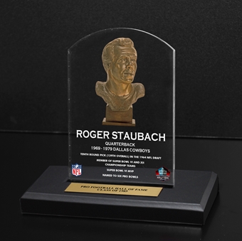 Roger Staubach Bust Plaque | Pro Football Hall of Fame Official Site