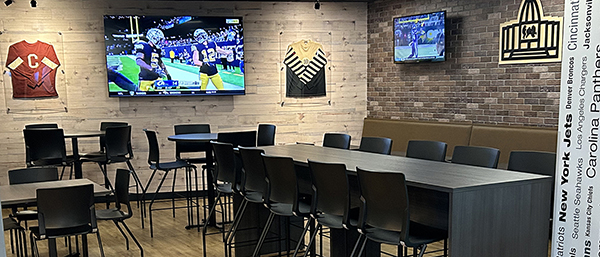 The Pro Football Hall of Fame Café will reopen to the public March 13 with an updated look, modern decor, additional seating, new video screens and a refreshed menu.