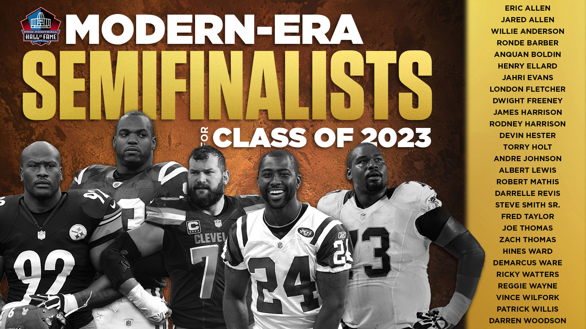 Pro Football Hall of Fame Class of 2023