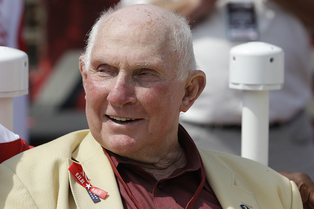 Y.A. Tittle was enshrined into the Pro Football Hall of Fame in 1971.