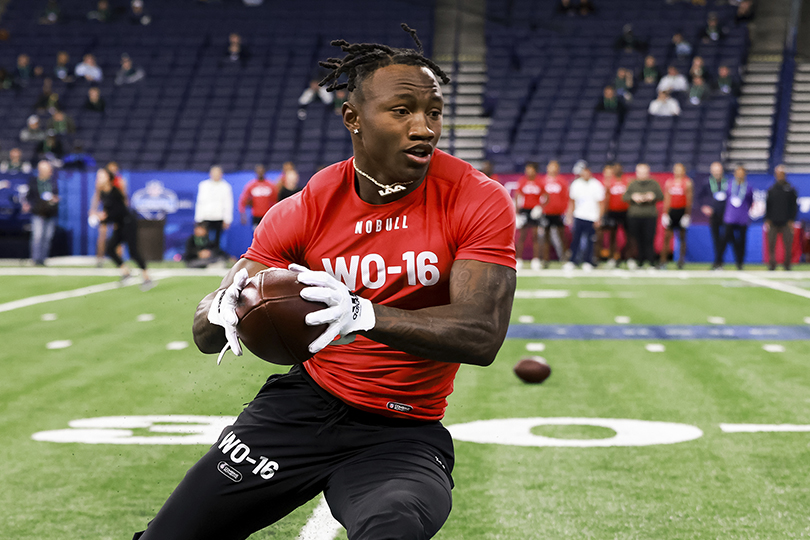 Zay Flowers posted a 4.42-second 40-yard dash at the NFL Combine.